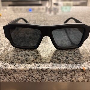 Le Specs Black Polygraph Sunglasses
